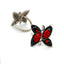 Butterfly Enamelled Ring