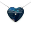 Black opal heart necklace