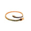Rainbow sapphire line bracelet