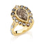Salt and Pepper Diamond Cocktail Ring