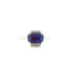 Black Nebula Opal and Diamond Ring