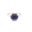 Black Nebula Opal and Diamond Ring