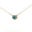 Crystal Opal and Diamond Halo Necklace